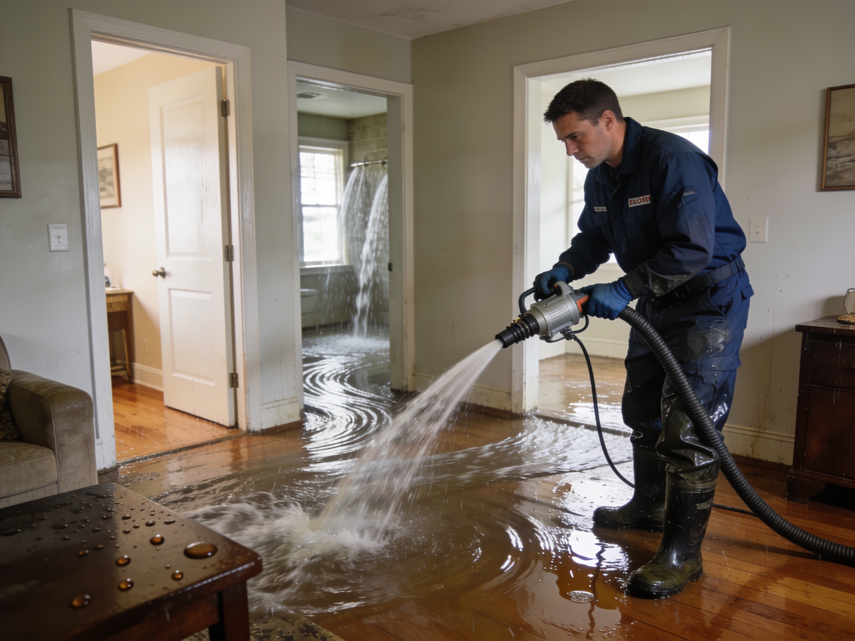 Water Spreading Into Multiple Rooms in Decatur